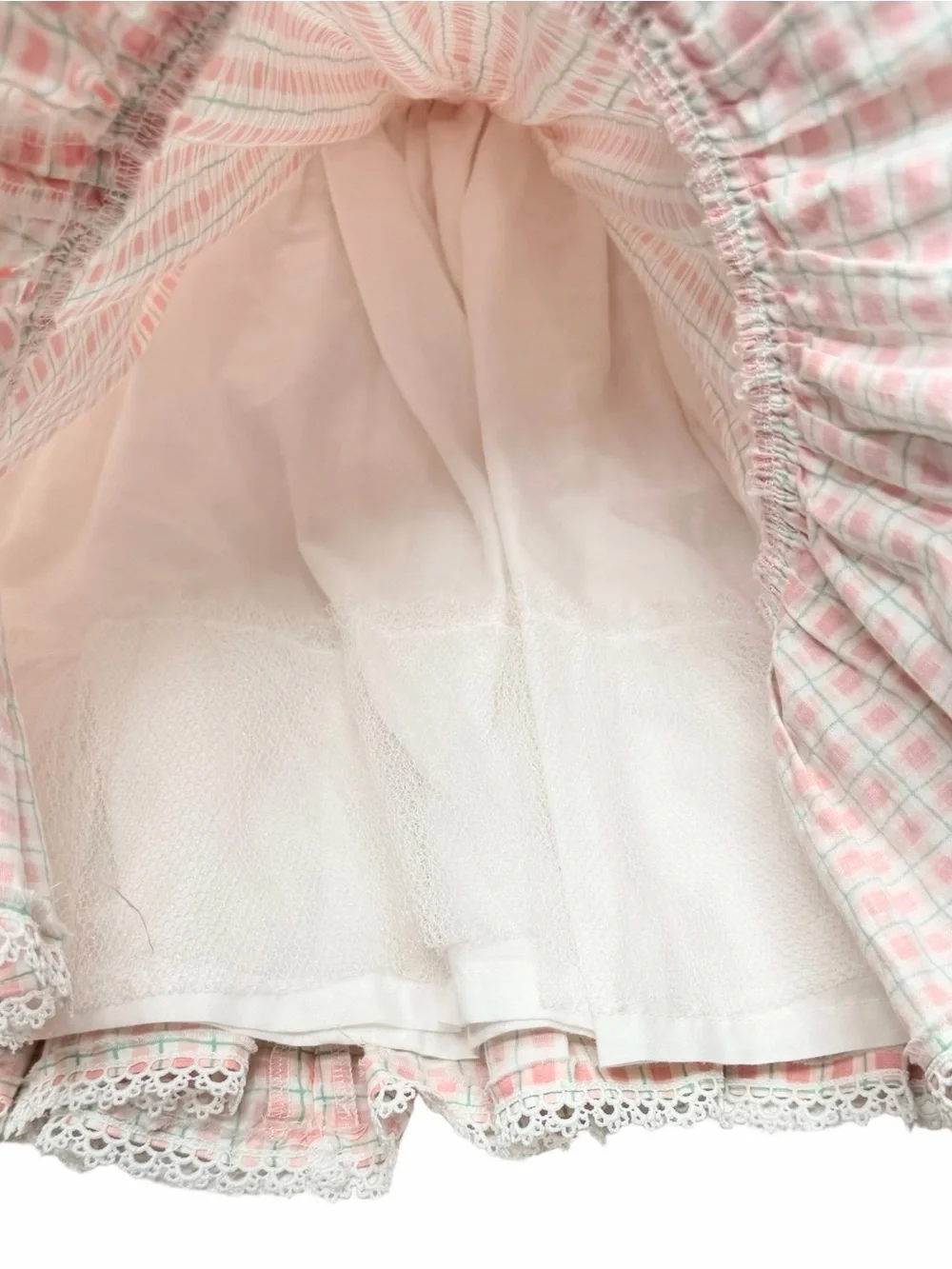 Vintage‎ Handmade Puff Sleeve Peter Pan Collar Dress